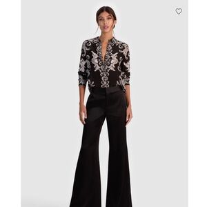 ALICE + OLIVIA Willa Shirt Blouse in Winters Tale SMALL - NWT